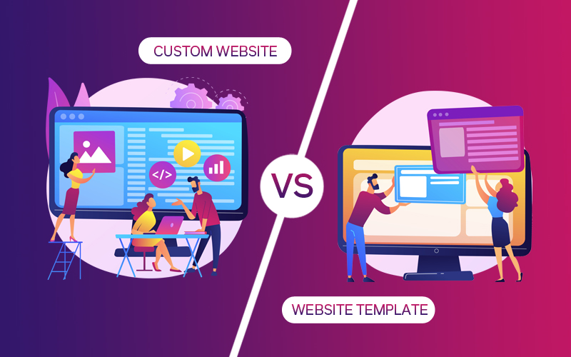 CUSTOM WEBSITE DEVELOPMENT VS. WEBSITE TEMPLATES