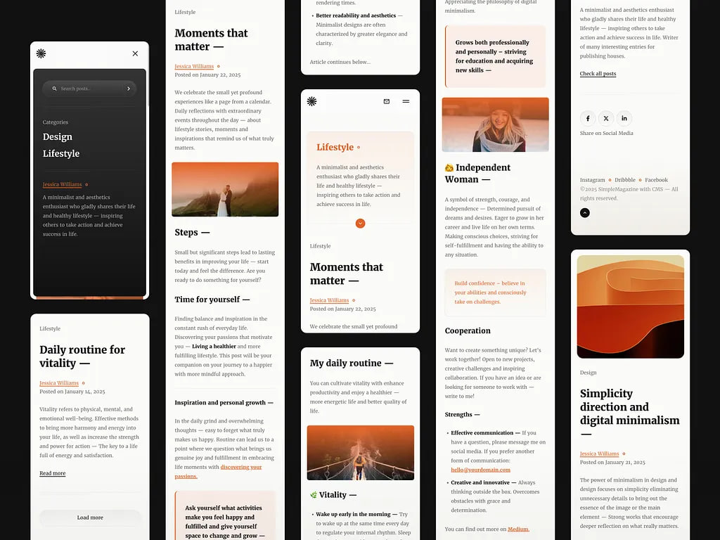 Blog & Content Website Design