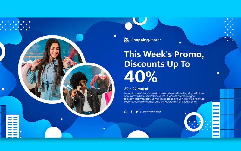 BROCHURE DESIGN – BLUE COLOUR GIVES A COOL EFFECT!