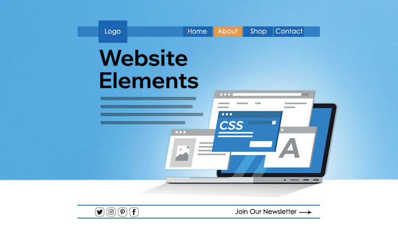 IMPORTANT PARTS OF A WEBPAGE IN A WEBSITE DESIGN