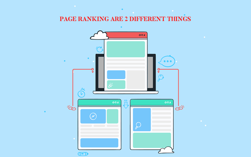 LINK POPULARITY AND PAGE RANKING ARE 2 DIFFERENT THINGS